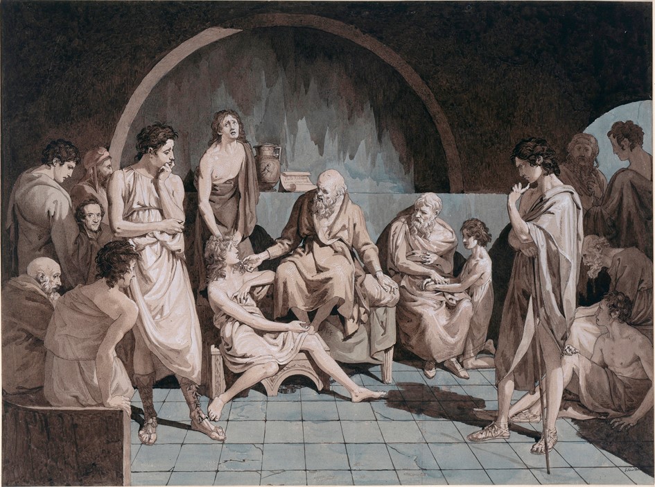 Sokrates im Kerker 1800